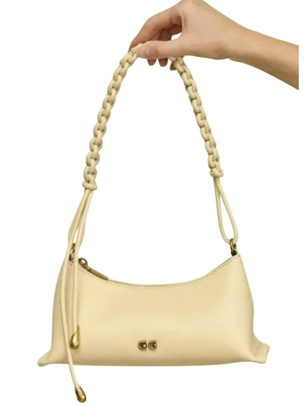 CULT GAIA $498 OSA Shoulder Bag Leather Buttercream Yellow NEW - Picture 3 of 8